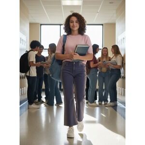 Cider Purple Jeans With Fade Pattern. 29" Waist,‎ 12" Rise, 30" Inseam. Y2K,